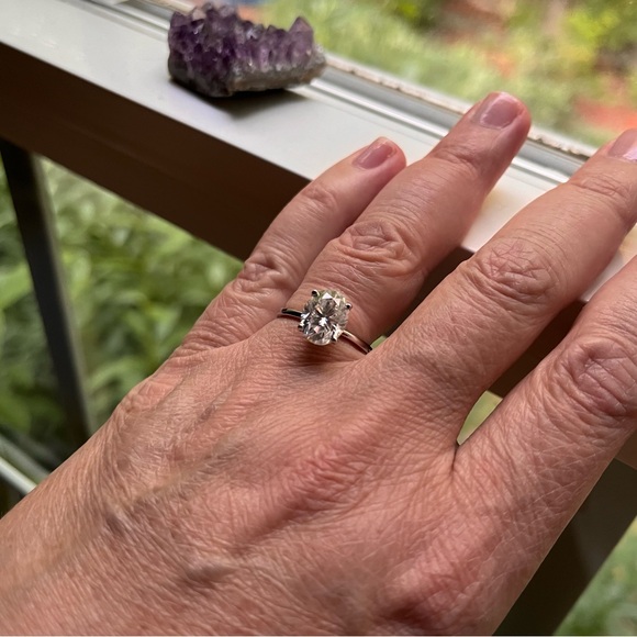 3 Ct Moissonite Engagement Ring Size 7 - Picture 8 of 8